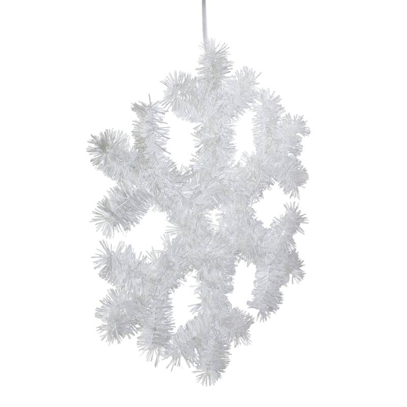 13.5" Tinsel Snowflake Christmas Window Decoration Bed Bath & Beyond